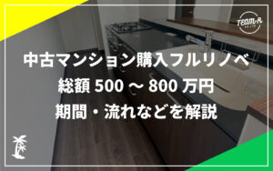 リノベーションコラムのメインサムネイル画像：中古マンション納入フルリノベを解説